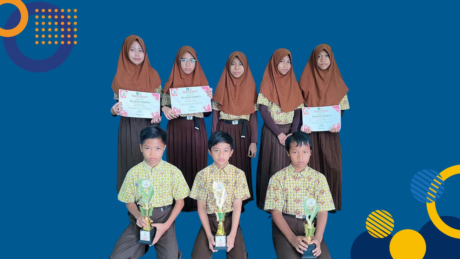 Juara 1 Lomba Lari Balok, Juara 1 Lomba Balap Engrang, Juara 3 Lomba Lari Terompah, pada event Perayaan Hari Kemerdekaan RI ke-80 tingkat SD Kecamatan Manggala